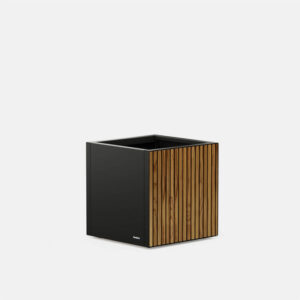 DECO PLANTER CUBE WOOD