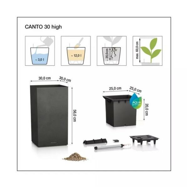 Maceta Canto Slatestone high - Imagen 3