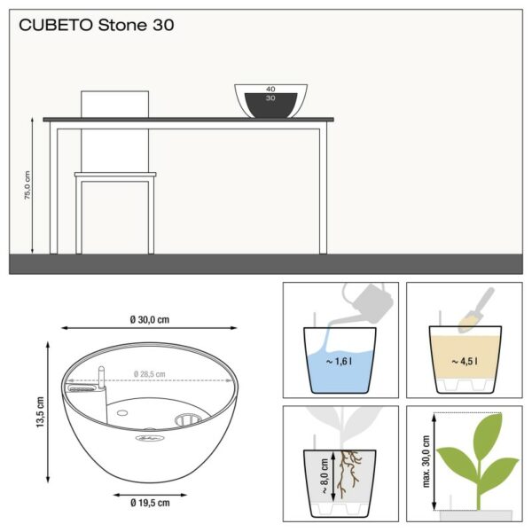 Maceta CUBETO Stone - Imagen 5